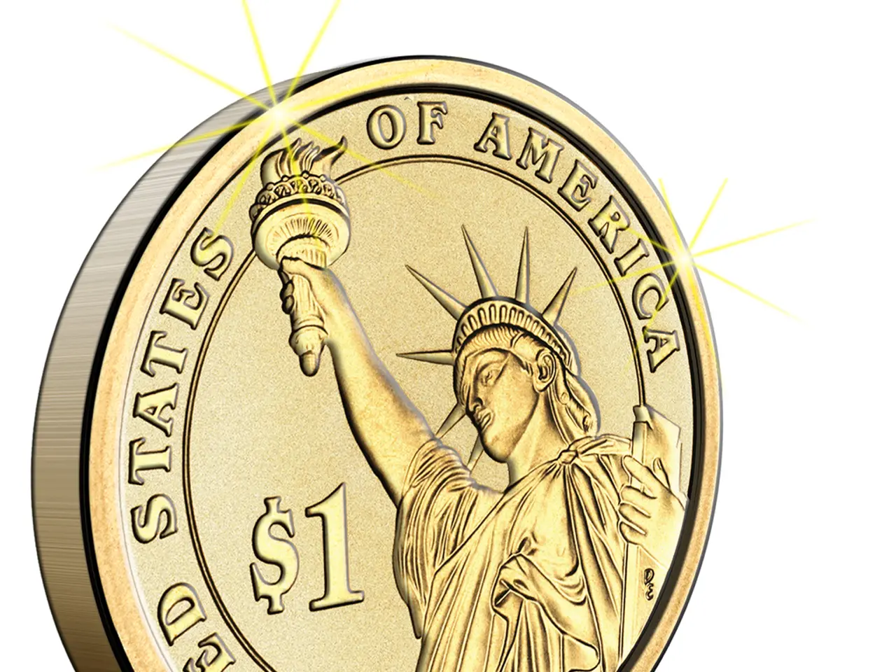 In this image we can see the animated picture of a coin.