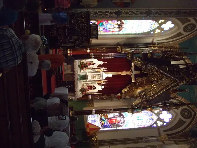 Eucharistic miracles exhibit crafted by the first millennial saint is displayed at St. Rita of...