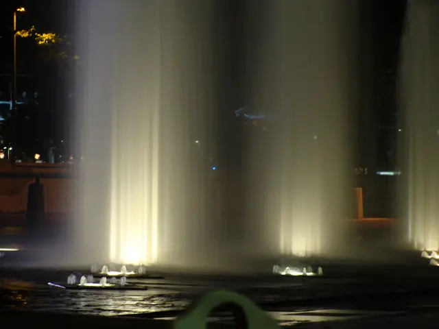 This picture is clicked outside. In the foreground there is a water body and we can see the...